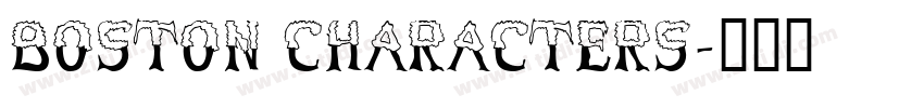 Boston characters字体转换